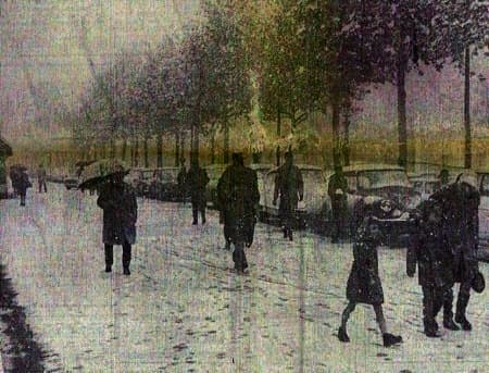 Image d'illustration pour La neige recouvre une partie de la France début novembre 1966