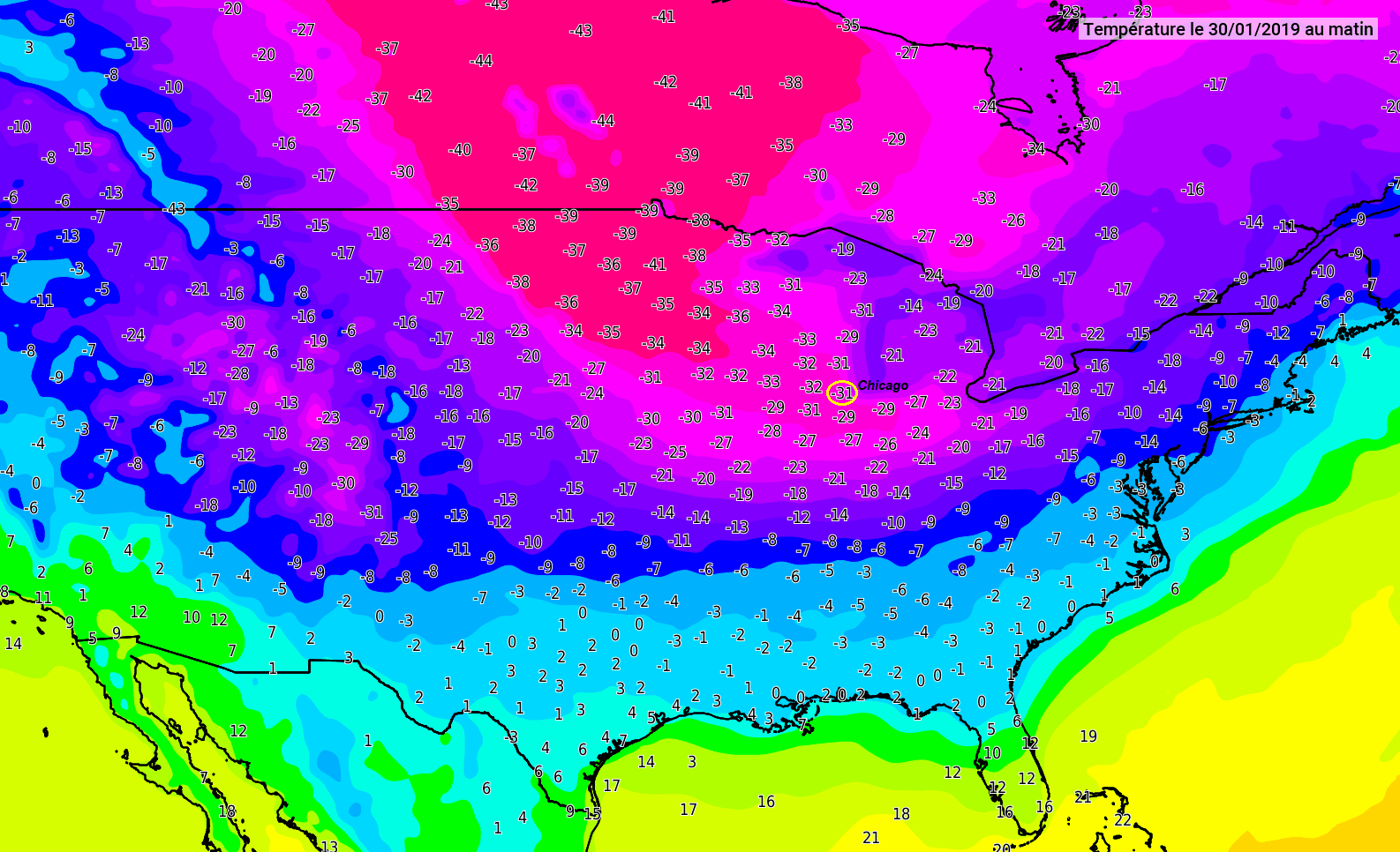 Image d'illustration pour Vague de froid aux Etats-Unis - le bilan