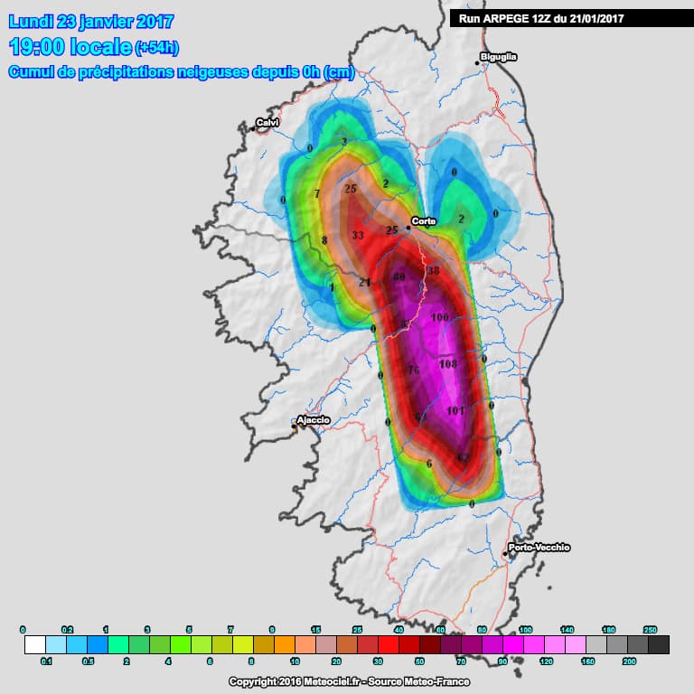 Image d'illustration pour Orage, vent, neige : forte agitation sur la Corse 