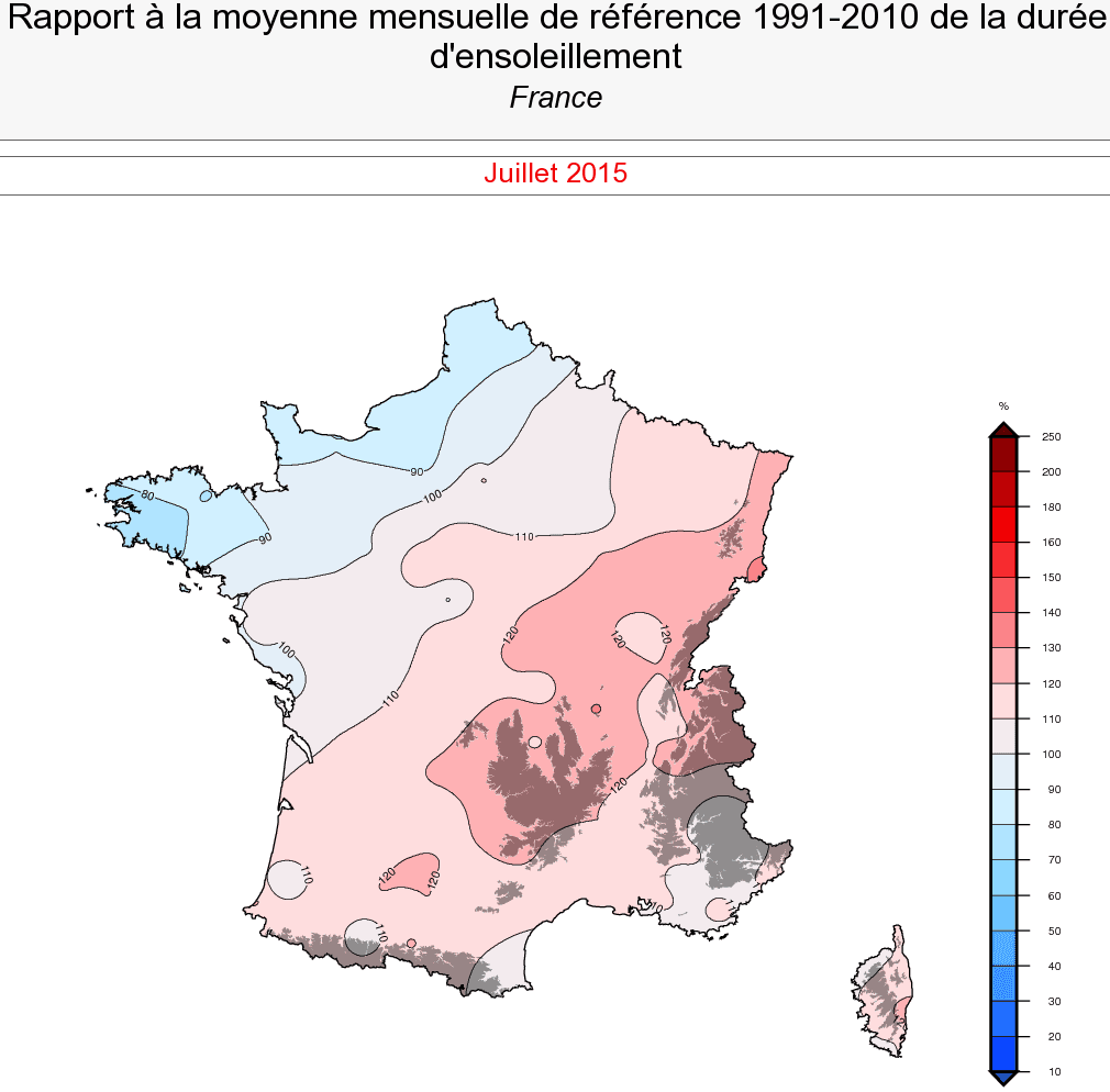 Image d'illustration pour Pré-bilan : un mois de juillet très chaud, sec et ensoleillé