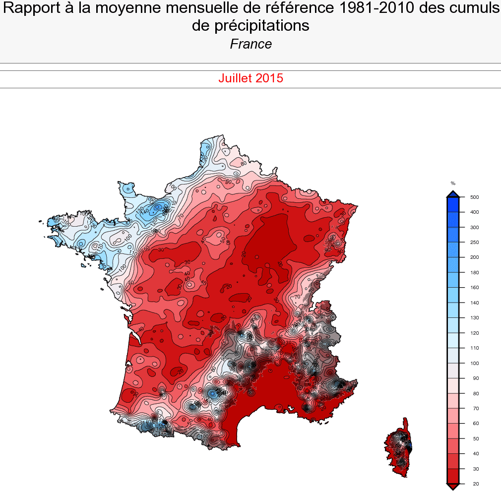 Image d'illustration pour Pré-bilan : un mois de juillet très chaud, sec et ensoleillé