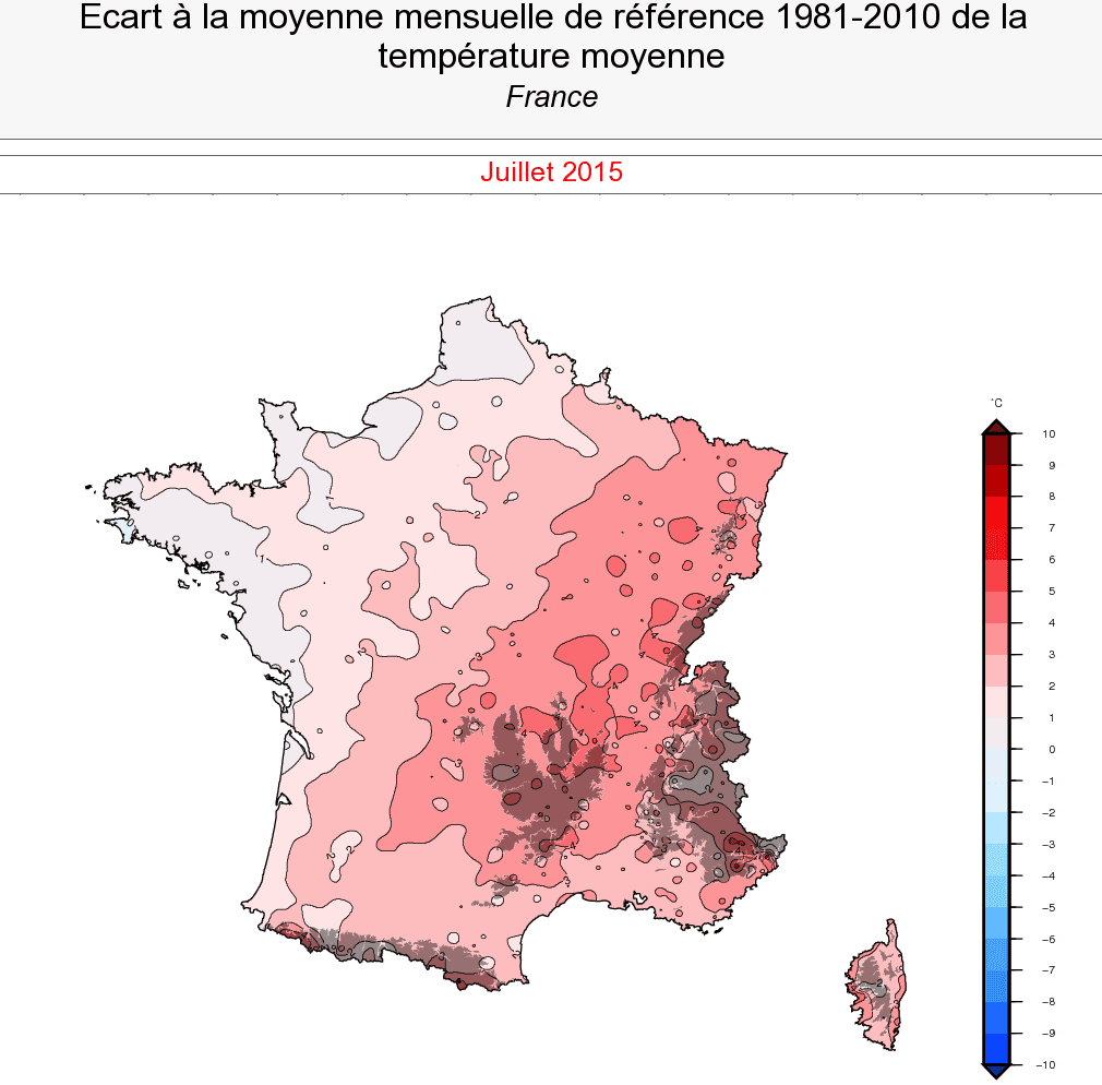 Image d'illustration pour Pré-bilan : un mois de juillet très chaud, sec et ensoleillé