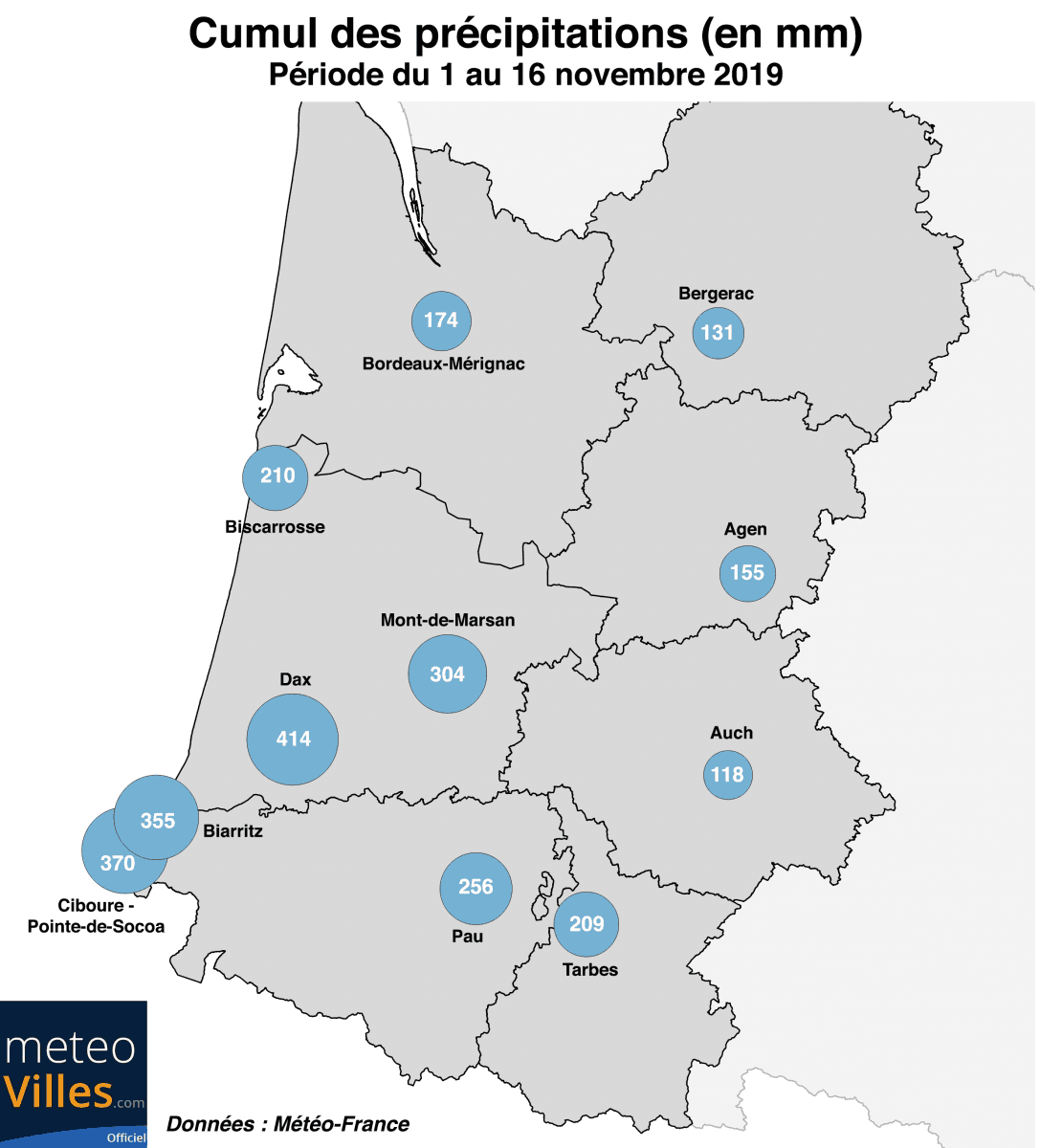 Image d'illustration pour Humidité : pluies abondantes sur la France, des records sur l'Aquitaine