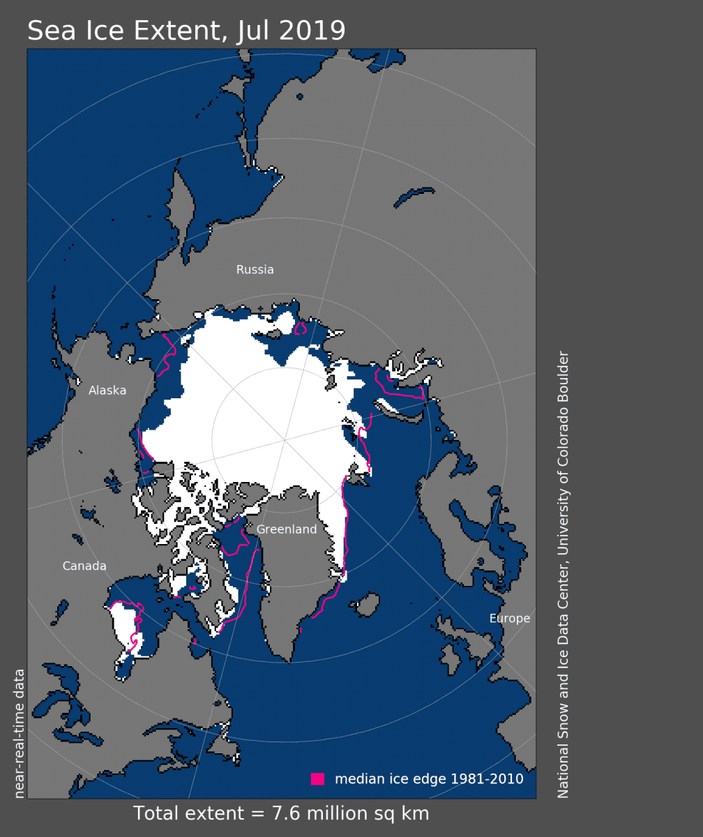Image d'illustration pour La fonte de la banquise Arctique bat des records 