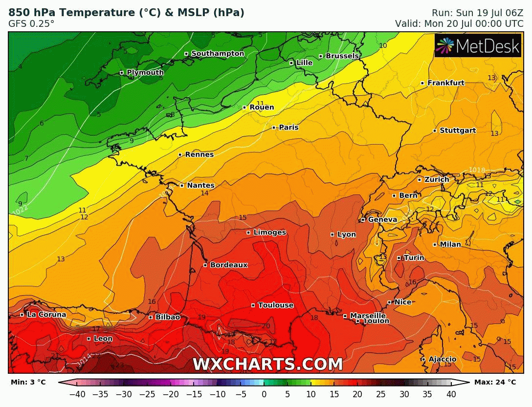 Image d'illustration pour Températures : poursuite du contraste Nord/Sud la semaine prochaine