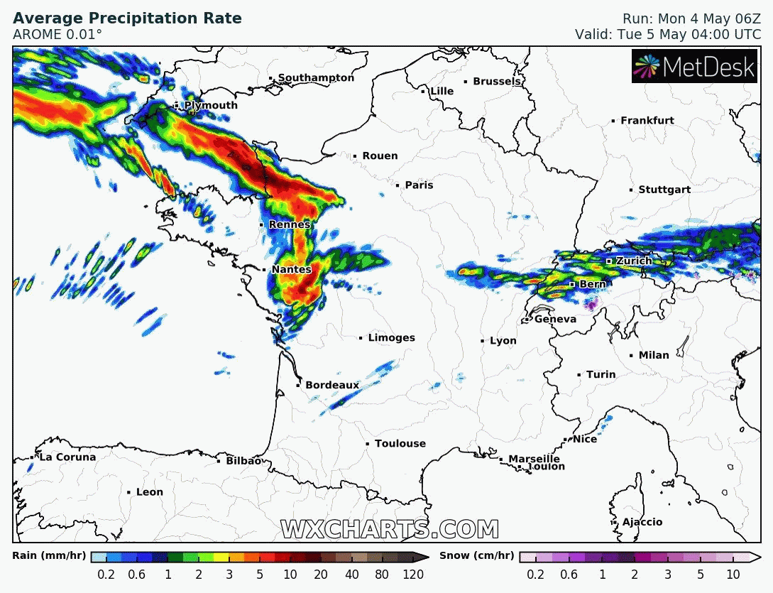 Image d'illustration pour Orages parfois forts et coup de galerne dans l’Ouest la nuit prochaine