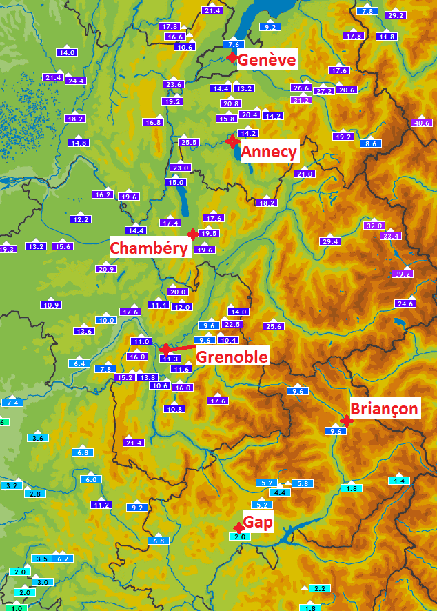 Image d'illustration pour Episode pluvieux conséquent dans les Alpes - Bilan
