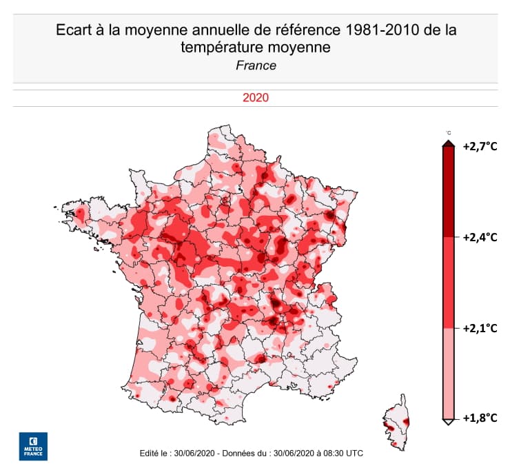 Image d'illustration pour 13 mois consécutifs plus chauds que la normale en France !