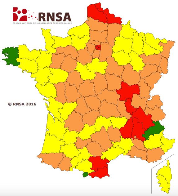 Image d'illustration pour Le risque allergique aux pollens s'étend ce week-end