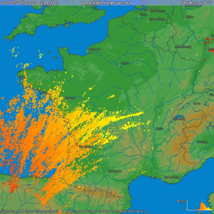 Image d'illustration pour Bilan en images des orages de la nuit de lundi à mardi