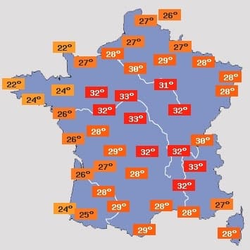 Image d'illustration pour De très fortes chaleurs en cette mi-août