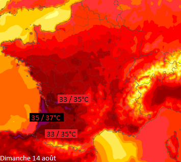 Image d'illustration pour Vers de très fortes chaleurs sur le Sud-Ouest