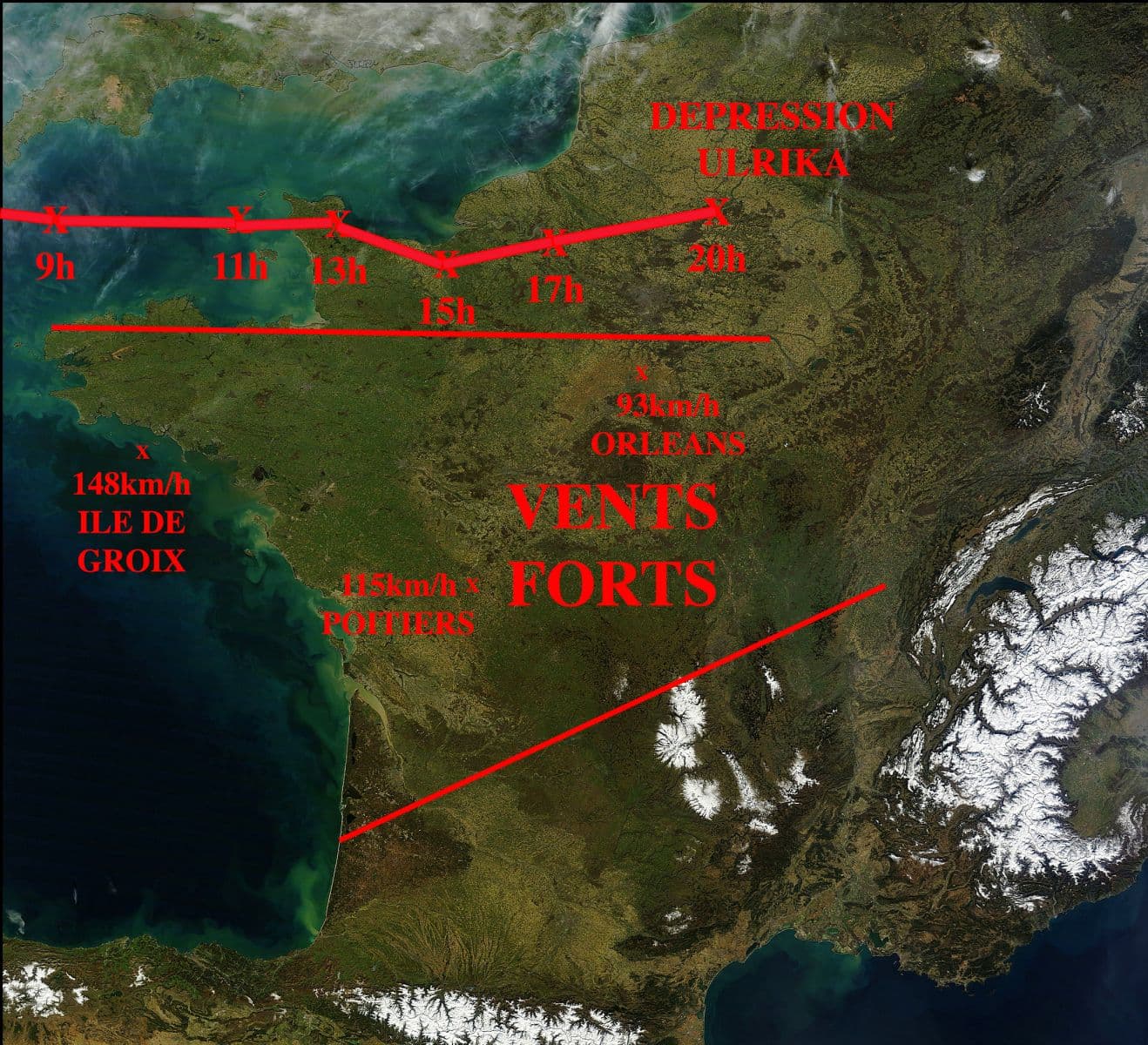Image d'illustration pour Tempête Ulrika : premier bilan 