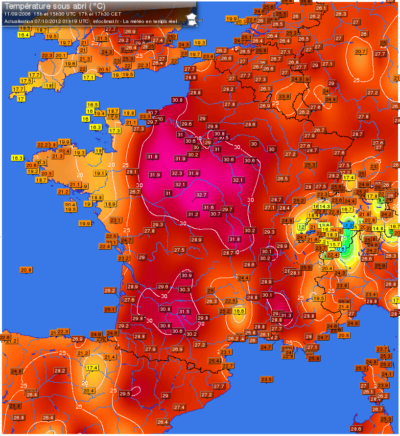 Image d'illustration pour Chaleur en septembre : les précédents depuis plus d'un siècle