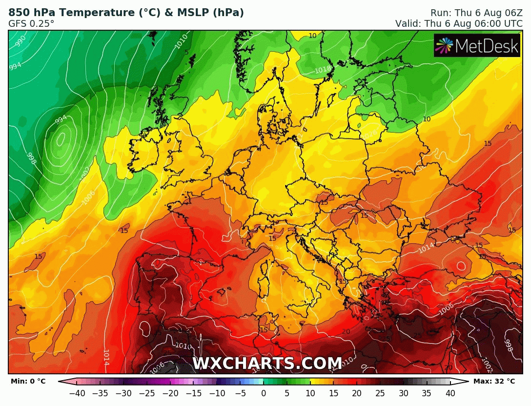 Image d'illustration pour Canicule importante sur la France pendant une semaine !