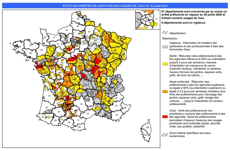 Image d'illustration pour Les différents types de sécheresse et la situation actuelle en France