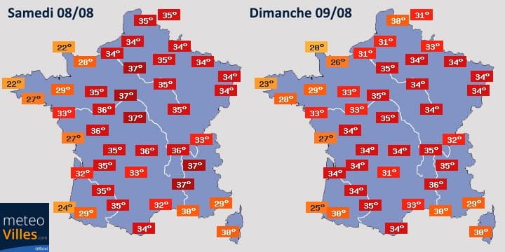Image d'illustration pour Épisode caniculaire assez durable dès la seconde partie de la semaine