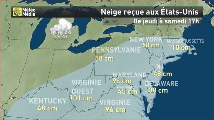 Image d'illustration pour L'Est Américain sous un blizzard historique 