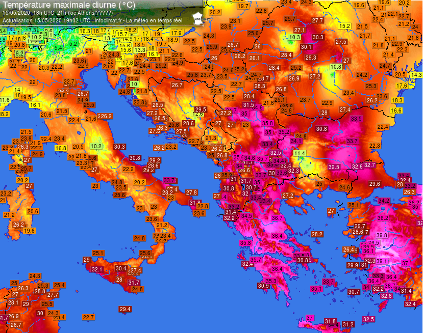 Image d'illustration pour Canicule exceptionnelle dans l'Est du Bassin méditerranéen 