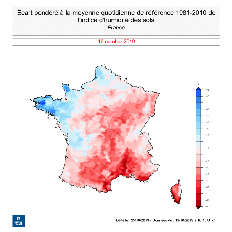 Image d'illustration pour Pluies d'octobre : une sécheresse des sols en voie d'amélioration