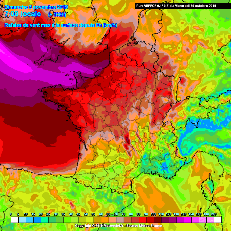 Image d'illustration pour Menace de coup de vent/tempête les 3 et 4 novembre ?