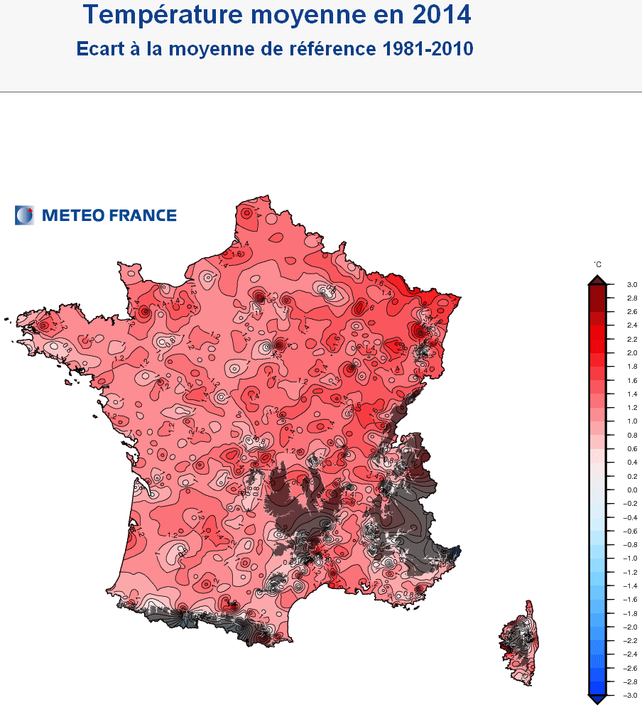 Image d'illustration pour Bilan météo de l'année 2014 : douceur record