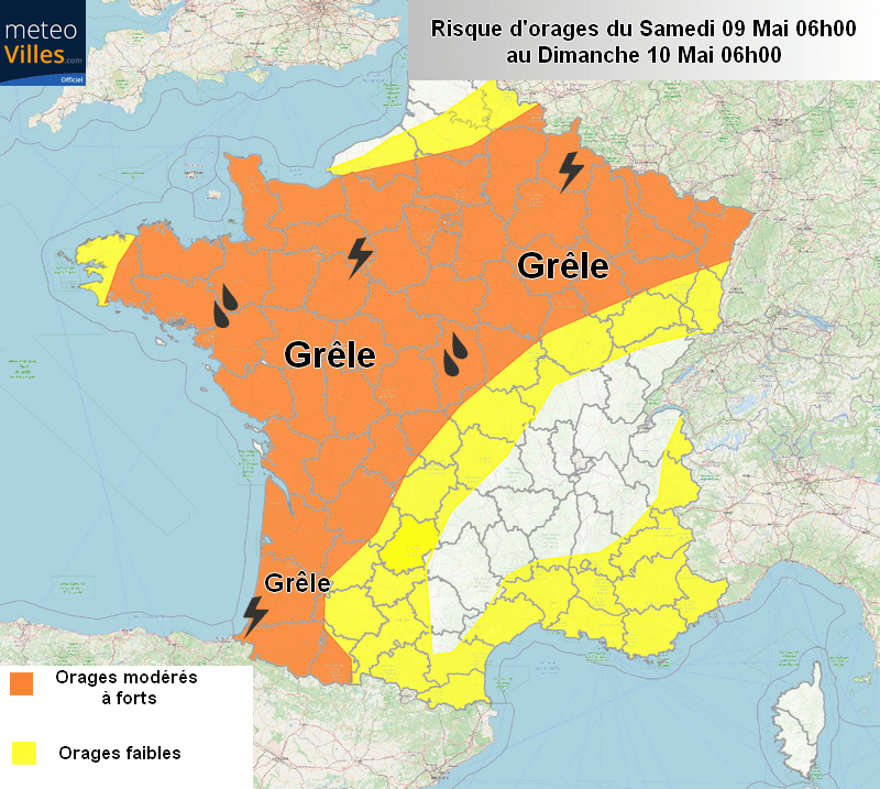 Image d'illustration pour Fréquents orages dans les prochains jours sur le pays 