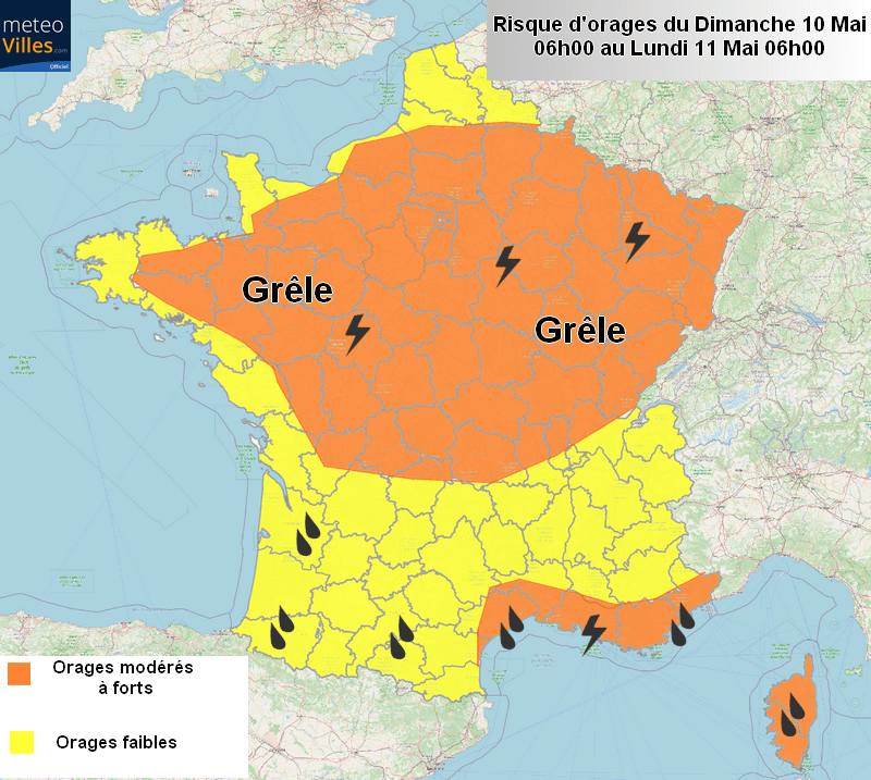 Image d'illustration pour Fréquents orages dans les prochains jours sur le pays 