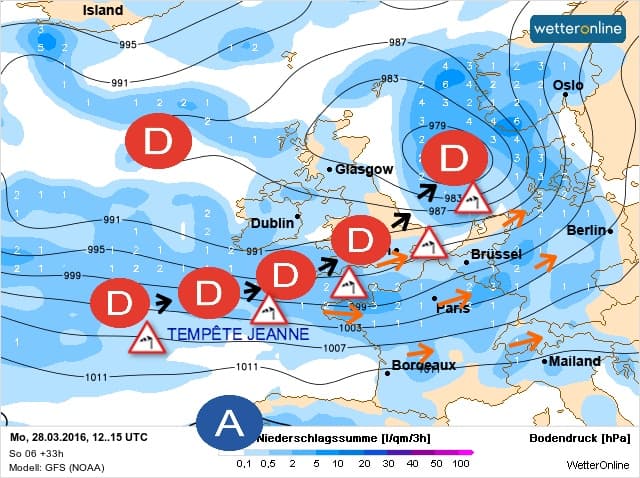 Image d'illustration pour Bilan de la tempête Jeanne en Bretagne, Normandie, Nord-Pas-de-Calais 
