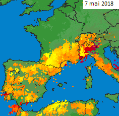 Image d'illustration pour Soleil et chaleur au Nord mais orages au Sud ce début mai
