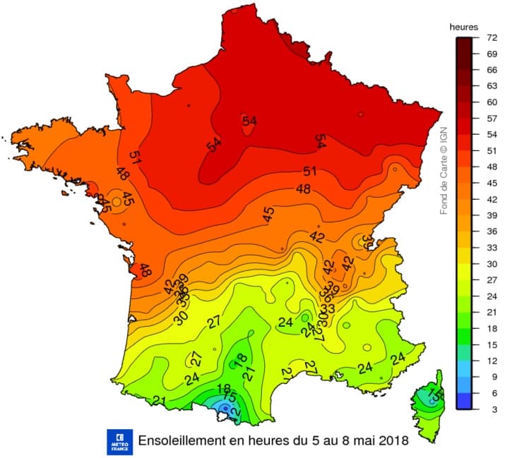 Image d'illustration pour Soleil et chaleur au Nord mais orages au Sud ce début mai