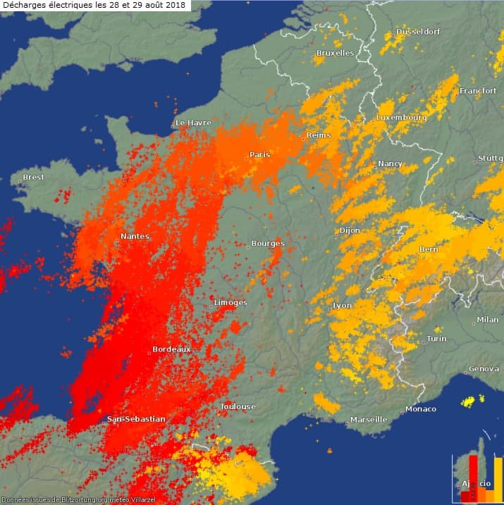 Image d'illustration pour Pic de chaleur puis violents orages les 28 et 29 août