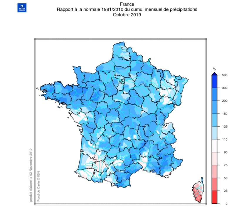 Image d'illustration pour Nouvelles fortes pluies près de la Méditerranée en fin de semaine