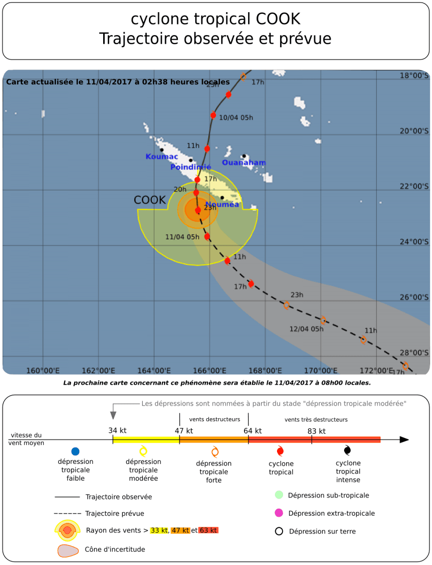 Image d'illustration pour Cyclone Cook : la Nouvelle-Calédonie en alerte 