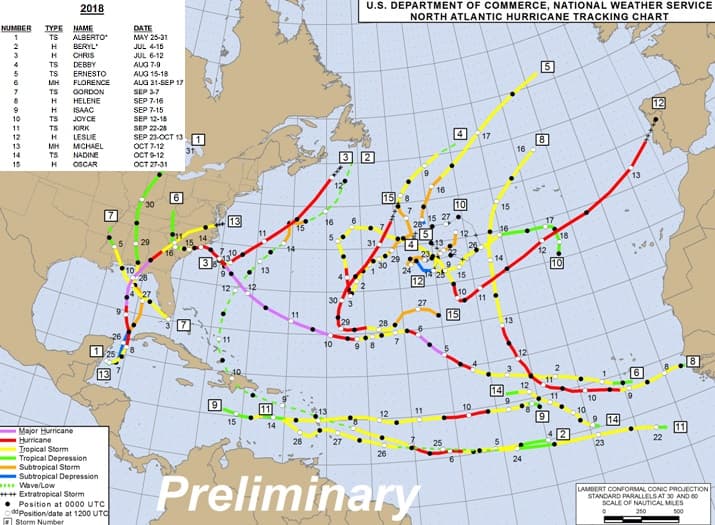 Image d'illustration pour Andrea ouvre la saison des cyclones sur l'Atlantique