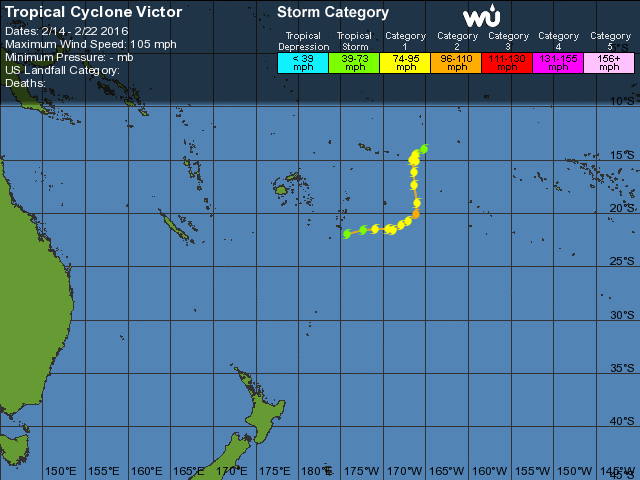 Image d'illustration pour Les cyclones Victor et Corentin évitent l'outre-mer française