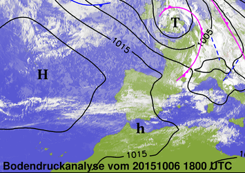 Image d'illustration pour Dépression Rolf : Orage, forte pluie et violents phénomènes venteux