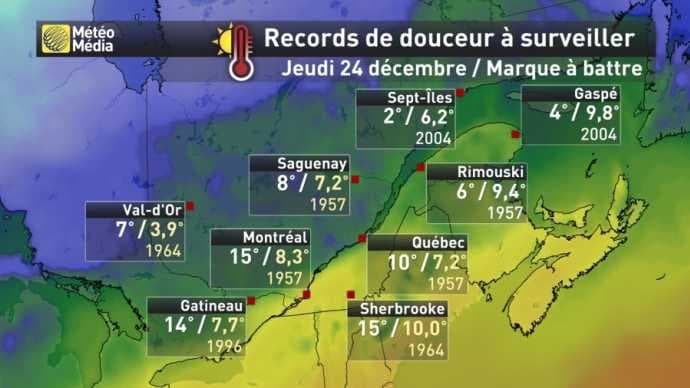Image d'illustration pour Vers un Noël historiquement doux au Québec et sur l'Est des Etats-Unis