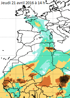 Image d'illustration pour Un flux de Sud porteur d'autan, de douceur, de pluie... et de sable