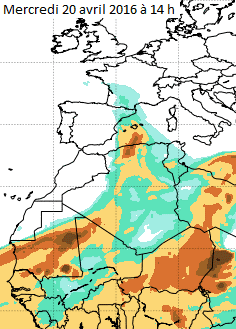 Image d'illustration pour Un flux de Sud porteur d'autan, de douceur, de pluie... et de sable