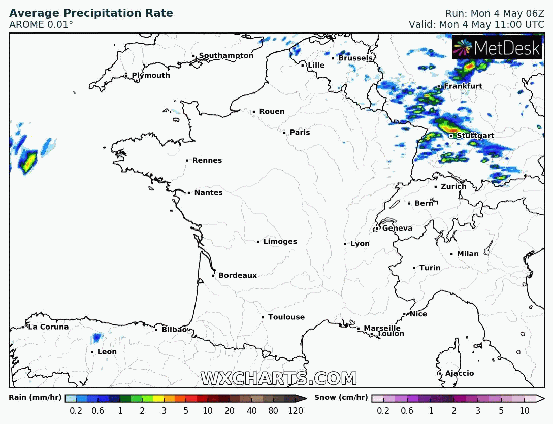 Image d'illustration pour Orages parfois forts et coup de galerne dans l’Ouest la nuit prochaine