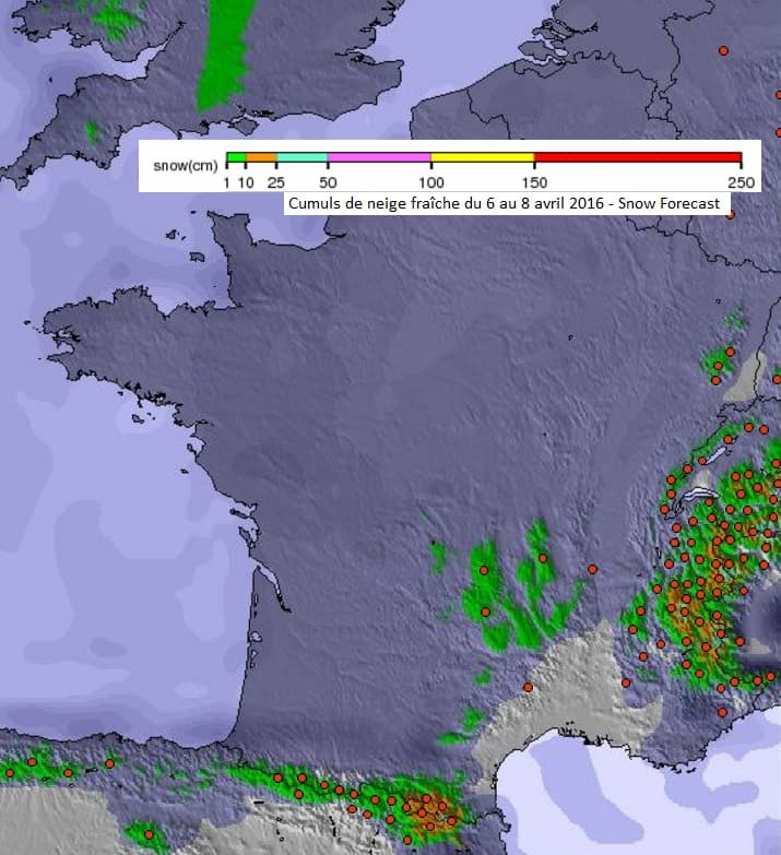Image d'illustration pour Les vacances de printemps aux sports d'hiver : les hauteurs de neige