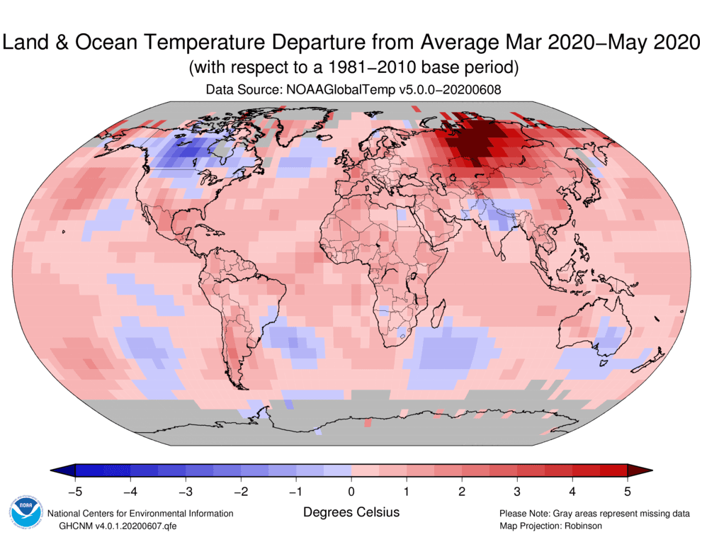 Image d'illustration pour Mai 2020, mois de mai le plus chaud jamais observé dans le monde 