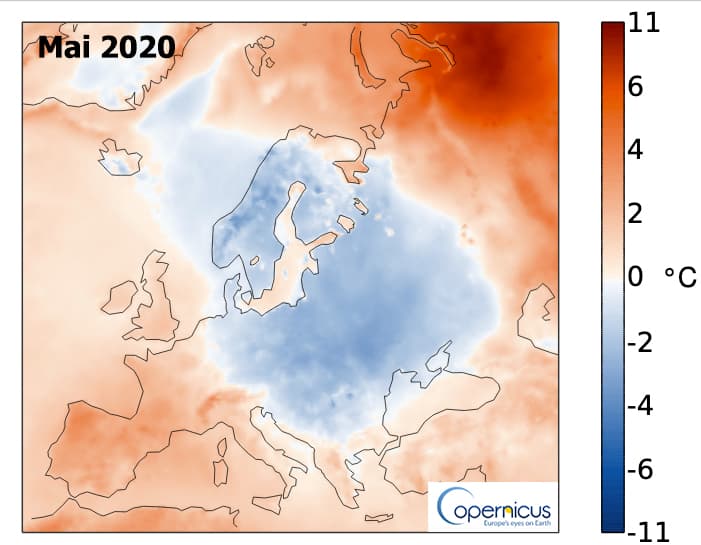 Image d'illustration pour Mai 2020, mois de mai le plus chaud jamais observé dans le monde 