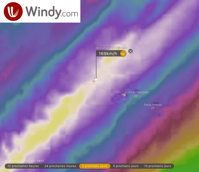 Image d'illustration pour Lorenzo, le cyclone des Açores à l'approche de l'Europe