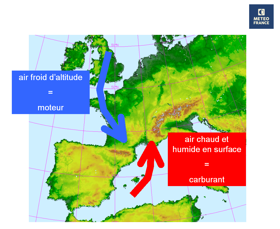 Image d'illustration pour Nouvelles fortes pluies près de la Méditerranée en fin de semaine