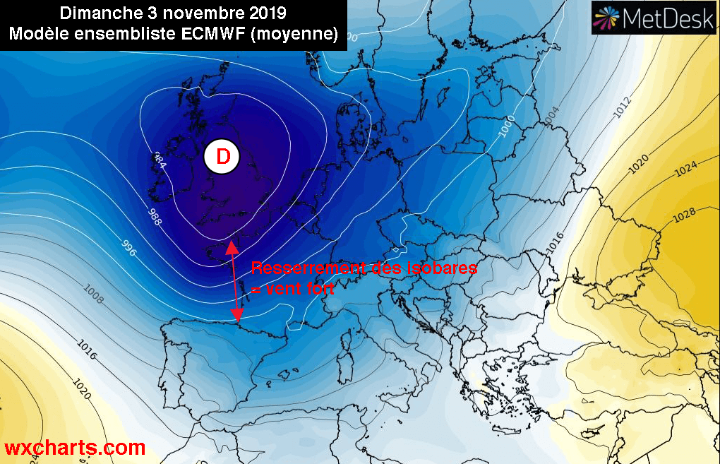 Image d'illustration pour Menace de coup de vent/tempête les 3 et 4 novembre ?