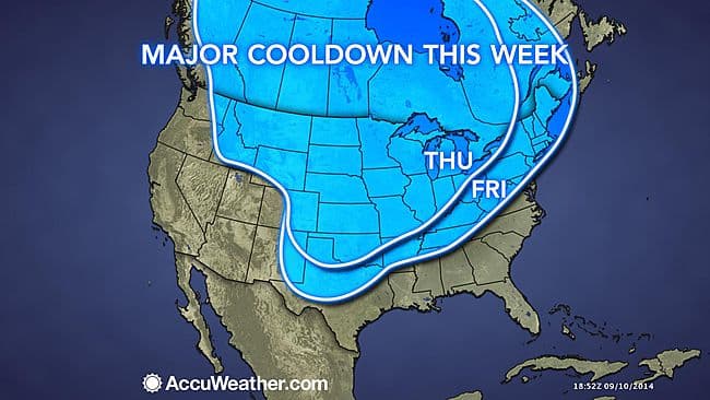 Image d'illustration pour Chutes de neige précoces au Nord des Etats Unis
