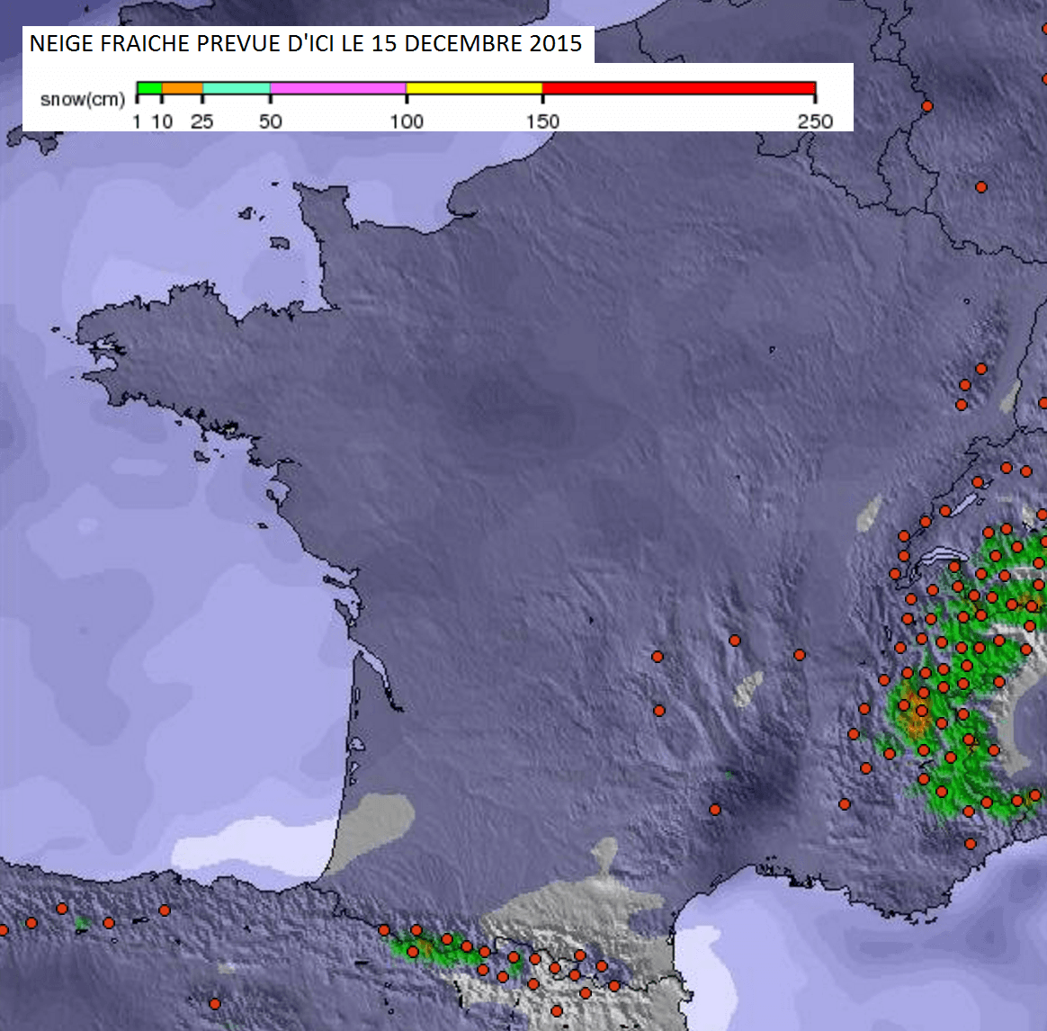 Image d'illustration pour Enneigement en montagne - des chutes de neige d'ici Noël ?