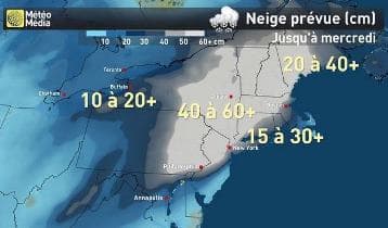 Image d'illustration pour Tempête de neige Stella après un hiver doux en Amérique du Nord